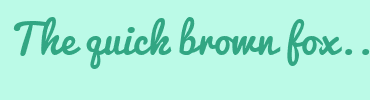 Image with Font Color 32A683 and Background Color BBFAE7